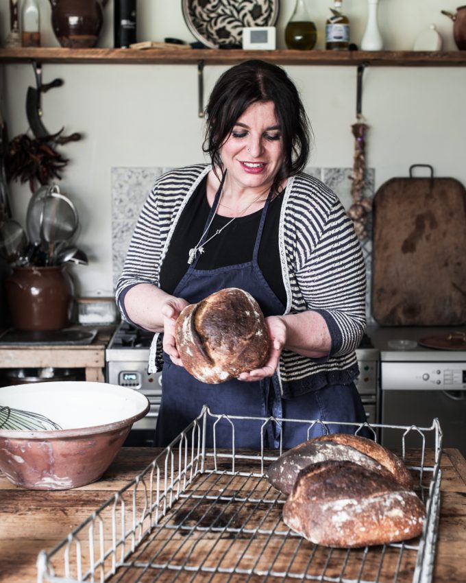 Is sourdough bread good for you?  Dr Vanessa kimbell talking about bread and health and sourdough whilst showing a healthy sourdough bread