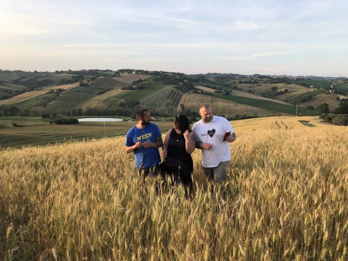 Intuitive Sourdough Baking Author Richard Hart Baker with Dr Vanessa Kimbell in the as Vanessa explains more about population wheat and sourdough bread