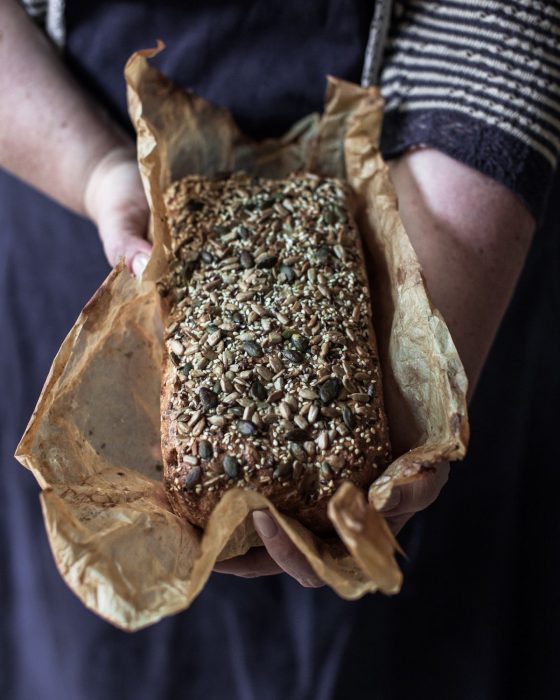 Seeded sourdough loaf