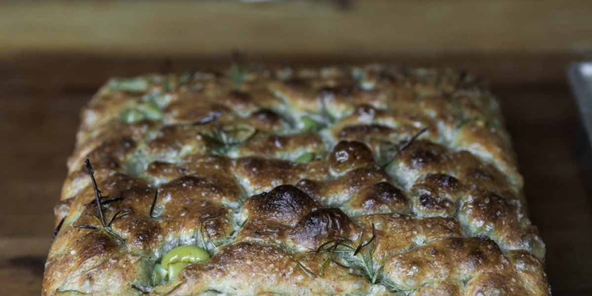 Olive, Rosemary & Sea Salt Sourdough Focaccia Recipe by Michael James